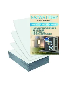 Ulotki A4 100 szt reklamowe firmowe DUŻY WYBÓR WZORÓW FOTOWOLTAIKA