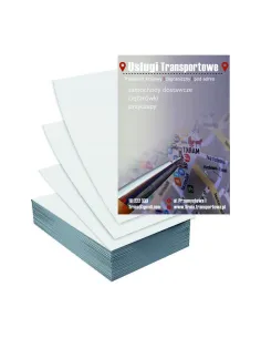 Ulotki A4 1000szt reklamowe firmowe duży wybór wzorów USŁUGI TRANSPORTOWE