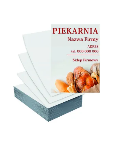 Ulotki A4 5000szt reklamowe firmowe duży wybór wzorów PIEKARNIA