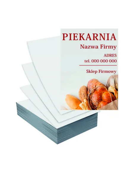 Ulotki A4 5000szt reklamowe firmowe duży wybór wzorów PIEKARNIA