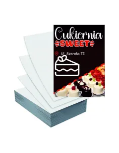 Ulotki A4 5000szt reklamowe firmowe duży wybór wzorów CUKIERNIA