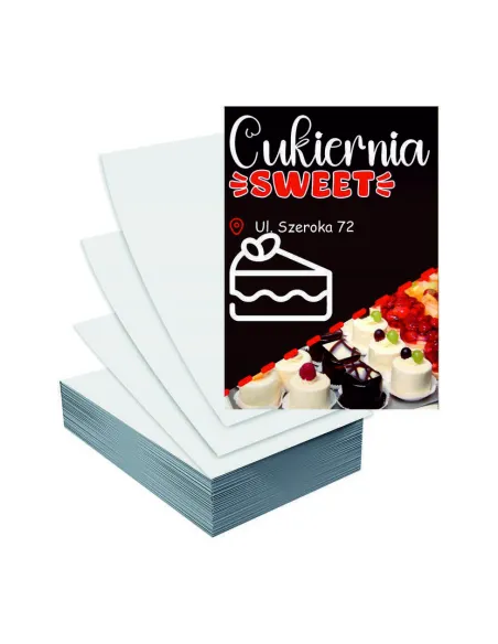 Ulotki A4 5000szt reklamowe firmowe duży wybór wzorów CUKIERNIA