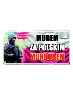 Baner oczkowany ŚWIĘTO WOJSKA POLSKIEGO 200x100 cm Projekt Gratis