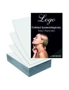 Ulotki A5 1000szt reklamowe firmowe gotowe wzory GABINET KOSMETOLOGICZNY