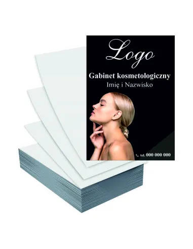 Ulotki A5 1000szt reklamowe firmowe gotowe wzory GABINET KOSMETOLOGICZNY