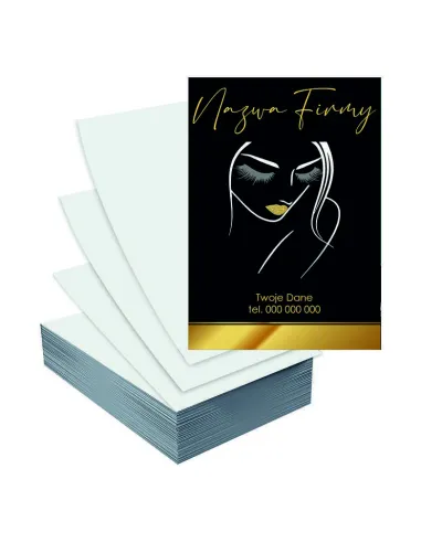 Ulotki A4 100szt reklamowe firmowe BEAUTY duży wybór wzorów PROJEKT GRATIS