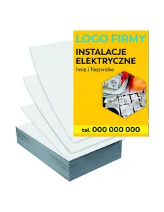 Ulotki A4 100szt reklamowe firmowe duży wybór wzorów PROJEKT GRATIS INSTALACJE ELEKTRYCZNE