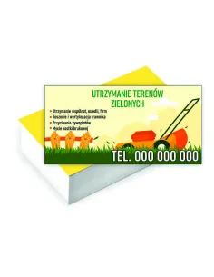Wizytówki firmowe Foliowane 1000 szt UTRZYMANIE TERENÓW ZIELONYCH
