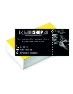 Wizytówki firmowe 100szt BARBER SHOP gotowe projekty gratis