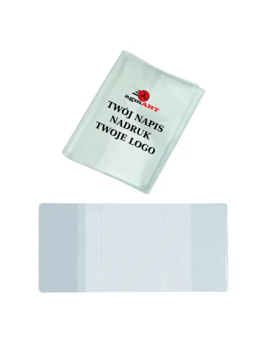 OKŁADKA NA DOKUMENTY dowód rejestracyjny Z TWOIM NADRUKIEM LOGO 50 szt.