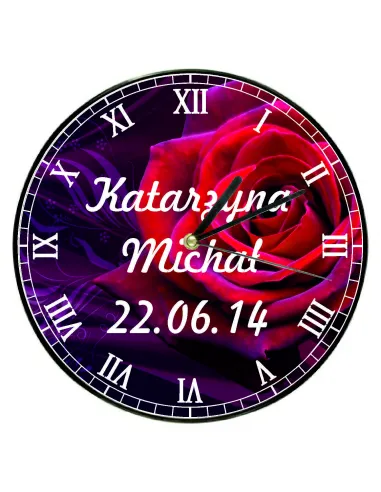 ZEGAR PREZENT z twoim zdjęciem imieniem grafiką tekst DUŻY WYBÓR RÓŻNE WZORY