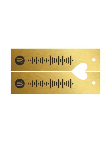 BRELOKI do kluczy SPOTIFY wasza piosenka personalizowany prezent dla pary GRAWER