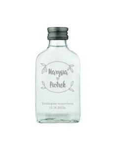 Buteleczka setka na wesele ślub z własnym tekstem dedykacją z grawerem 150 szt