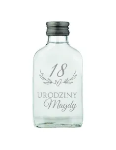 Buteleczka setka na 18 URODZINY OSIEMNASTKĘ własny tekst grawer 20 szt
