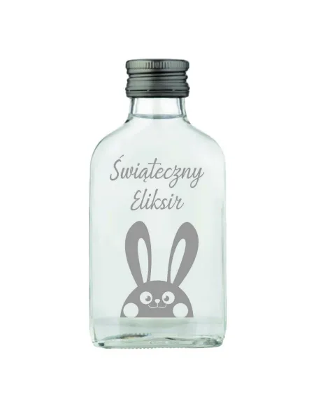 Buteleczka setka na nalewkę własny tekst grawer NA ŚWIĘTA WIELKANOCNE