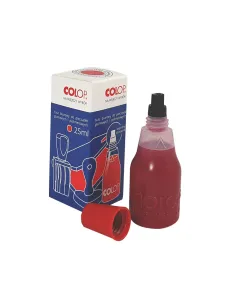 TUSZ DO PIECZĄTEK gumowych i polimerowych wodny czerwony COLOP 25 ml