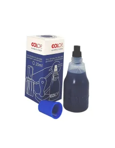 TUSZ DO PIECZĄTEK gumowych i polimerowych wodny niebieski COLOP 25 ml