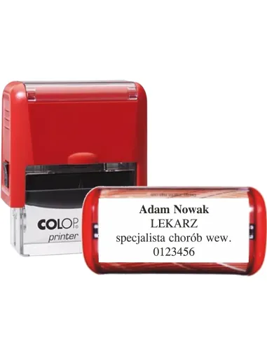 PIECZĄTKA automatyczna 47x18 COLOP C30 nazwisko lekarz specjalista chorób wew.