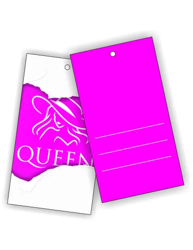 ETYKIETY zawieszki METKI NA ODZIEŻ ubrania LOGO nazwa twojego sklepu 300szt