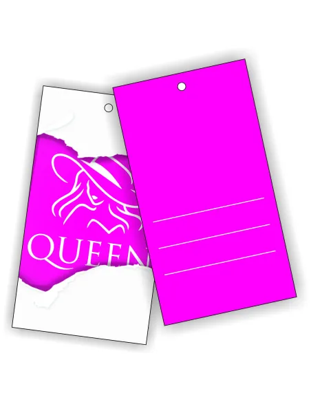 ETYKIETY zawieszki METKI NA ODZIEŻ ubrania LOGO nazwa twojego sklepu 300szt