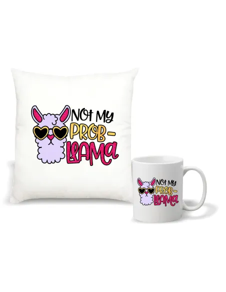 Zestaw PODUSZKA i KUBEK nadruk prezent z grafiką twoim napisem NA URODZINY