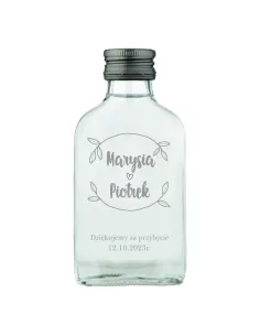 Buteleczka setka 100 szt na nalewkę własny tekst grawer