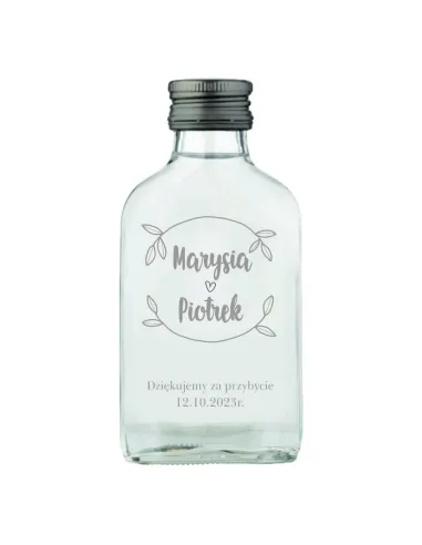 Buteleczka setka 100 szt na nalewkę własny tekst grawer