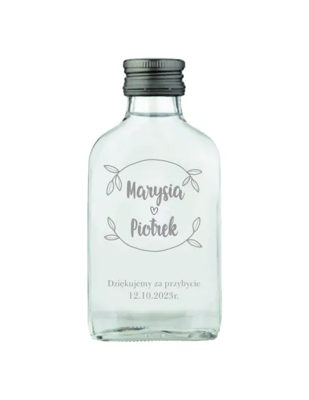 Buteleczka setka 100 szt na nalewkę własny tekst grawer