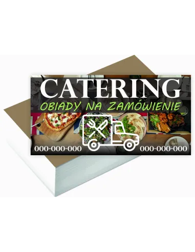 Wizytówki firmowe 200 szt dużo wzorów CATERING OBIAD DO DOMU