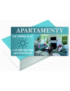 Wizytówki firmowe 100 szt duży wybór wzorów APARTAMENTY