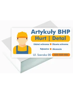 Wizytówki firmowe 100 szt duży wybór wzorów projekt gratis ARTYKUŁY BHP