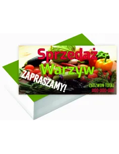 Wizytówki firmowe 1000 szt duży wybór wzorów projekt gratis SPRZEDAŻ WARZYW