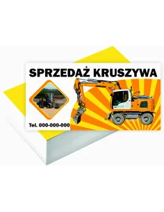 Wizytówki firmowe 1000 szt duży wybór wzorów projekt gratis SPRZEDAŻ KRUSZYWA
