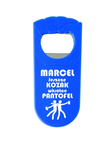 OTWIERACZ Z NADRUKIEM UV personalizowany prezent na WIECZÓR KAWALERSLI