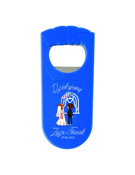 OTWIERACZ Z NADRUKIEM UV podziękowanie dla gości za przybycie na WESELE ŚLUB