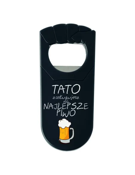 OTWIERACZ Z NADRUKIEM UV PREZENT NA DZIEŃ TATY z twoim napisem