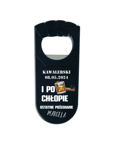 OTWIERACZ Z NADRUKIEM UV PREZENT NA WIECZÓR KAWALERSKI z twoim napisem