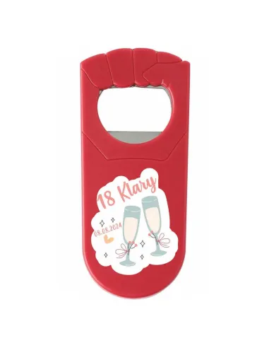 OTWIERACZ Z NADRUKIEM UV PREZENT podziękowania prezent dla gości na URODZINY OSIEMNASTKĘ