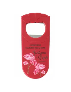 OTWIERACZ Z NADRUKIEM UV PREZENT podziękowanie NA ŚLUB WESELE dla gości RÓŻNE WZORY