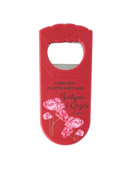 OTWIERACZ Z NADRUKIEM UV PREZENT podziękowanie NA ŚLUB WESELE dla gości RÓŻNE WZORY