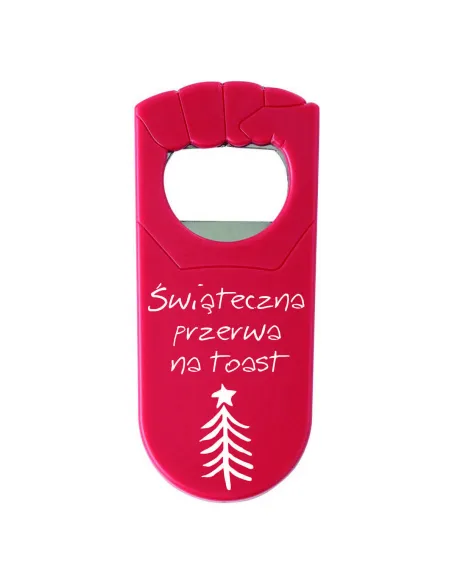 OTWIERACZ Z NADRUKIEM UV PREZENT ŚWIĄTECZNY z twoim napisem RÓŻNE WZORY