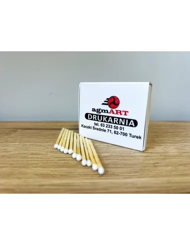 ZAPAŁKI reklamowe z twoim nadrukiem logo tekst personalizowane 50 sztuk