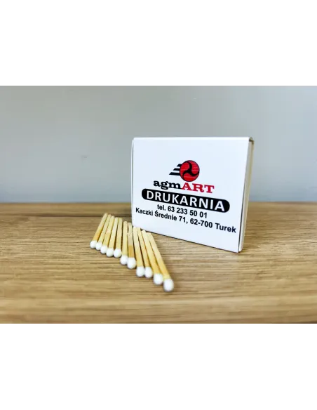 ZAPAŁKI reklamowe z twoim nadrukiem logo tekst personalizowane 50 sztuk