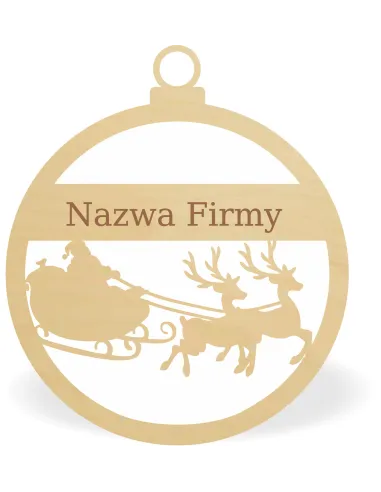 DREWNIANA BOMBKA PERSONALIZACJA TWOJE IMIĘ święta ozdoba choinkowa mikołajki GRAWER