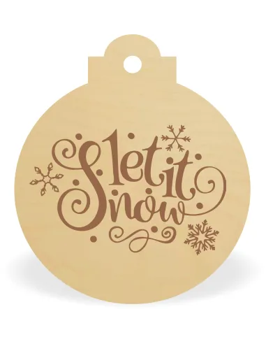 DREWNIANA BOMBKA Z napisem LOGO nazwa firmy ozdoba na choinkę święta GRAWER