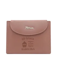 Portfel damski skórzany GRAWER prezent na URODZINY twój napis PERSONALIZACJA