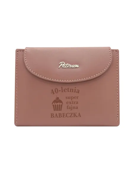 Portfel damski skórzany GRAWER prezent na URODZINY twój napis PERSONALIZACJA