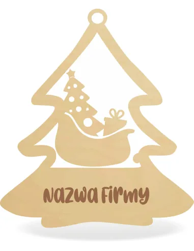 DREWNIANA BOMBKA PERSONALIZACJA TWOJE IMIĘ święta ozdoba choinkowa mikołajki GRAWER