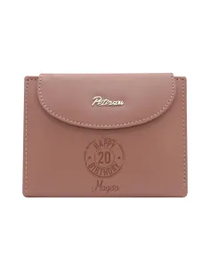 Portfel damski skórzany GRAWER prezent na URODZINY twój napis TEKST