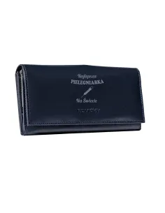 Portfel damski skórzany z GRAWEREM personalizowany prezent dla pielęgniarki